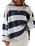 ZESICA Women's 2024 Fall Long Sleeve Crew Neck