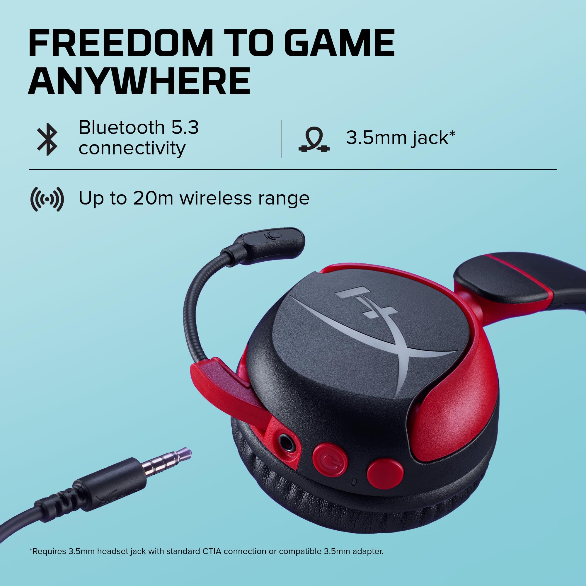 HyperX CloudX Stinger 2 Core - Gaming Headset for Xbox, Lightweight Over-Ear headsets with mic, Swivel-to-Mute Function, 40mm Drivers - Black