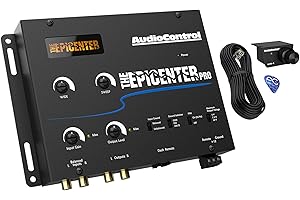 AudioControl The EPICENTER PRO Digital Bass Restoration Processor & Line Driver, Car Audio Bass Booster Enhancer with ACR-4 D