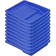 Bates- Paint Tray Liner, 9 Inch, 10 pcs, Dark Blue Paint Pans Trays, Plastic Paint Tray, Roller Tray Liners