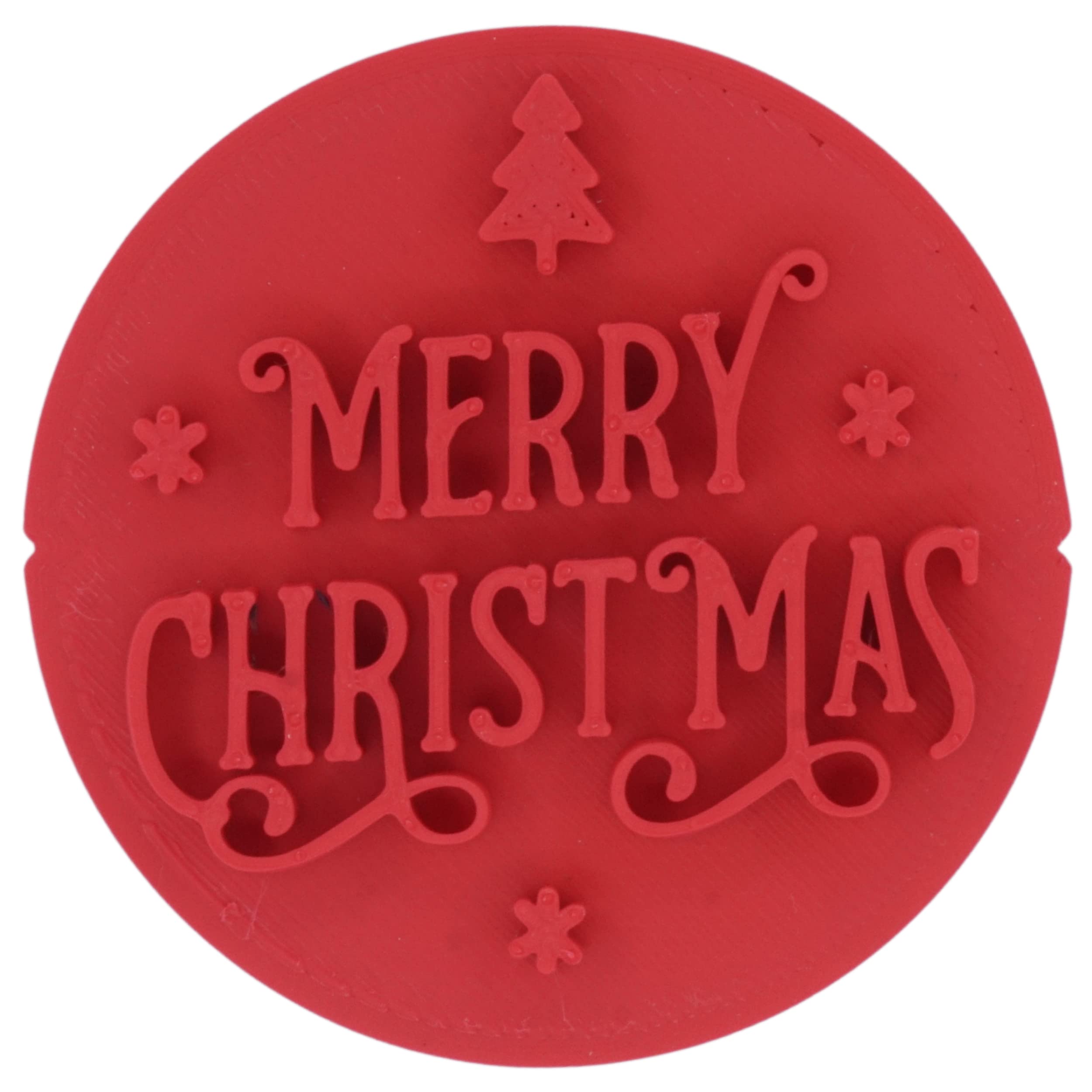 Merry Christmas Embosser/Stamp for Fondant, Icing, Cupcake, Cookie, Cake, Decoration