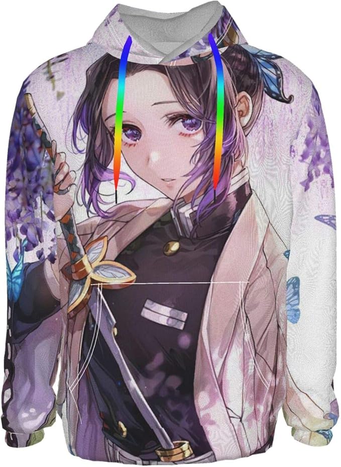 demon slayer white hoodie