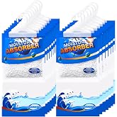 ZSZMFH 15 Pack Moisture Absorber Hanging Bags, Fragrance Free Humidity Packs, Hanging Closet Dehumidifier Bags, Moisture Absorber Packets-220g/pack.
