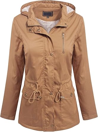 short coats with hoods