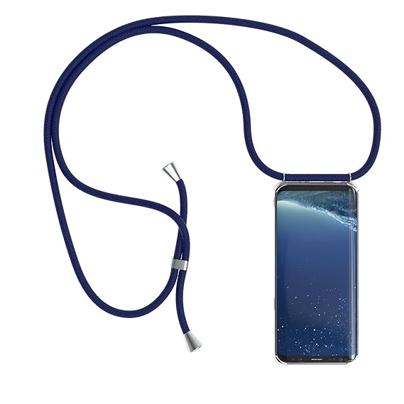 EAZY CASE Handykette kompatibel mit Samsung Galaxy S8 Handyhülle mit Umhängeband, Handykordel mit Schutzhülle, Silikonhülle, 