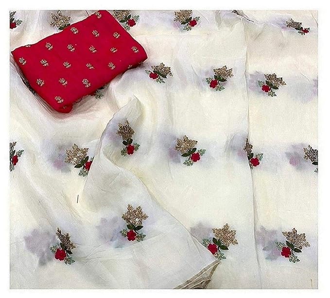 Womens Cotton Silk Saree With Blouse Piece