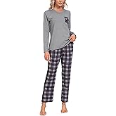 MoFiz Women's Pajama sets Long Sleeve Sleepwear Soft Christmas Pajamas 2 Piece Loungewear Warm Pjs Sets for Winter Holiday