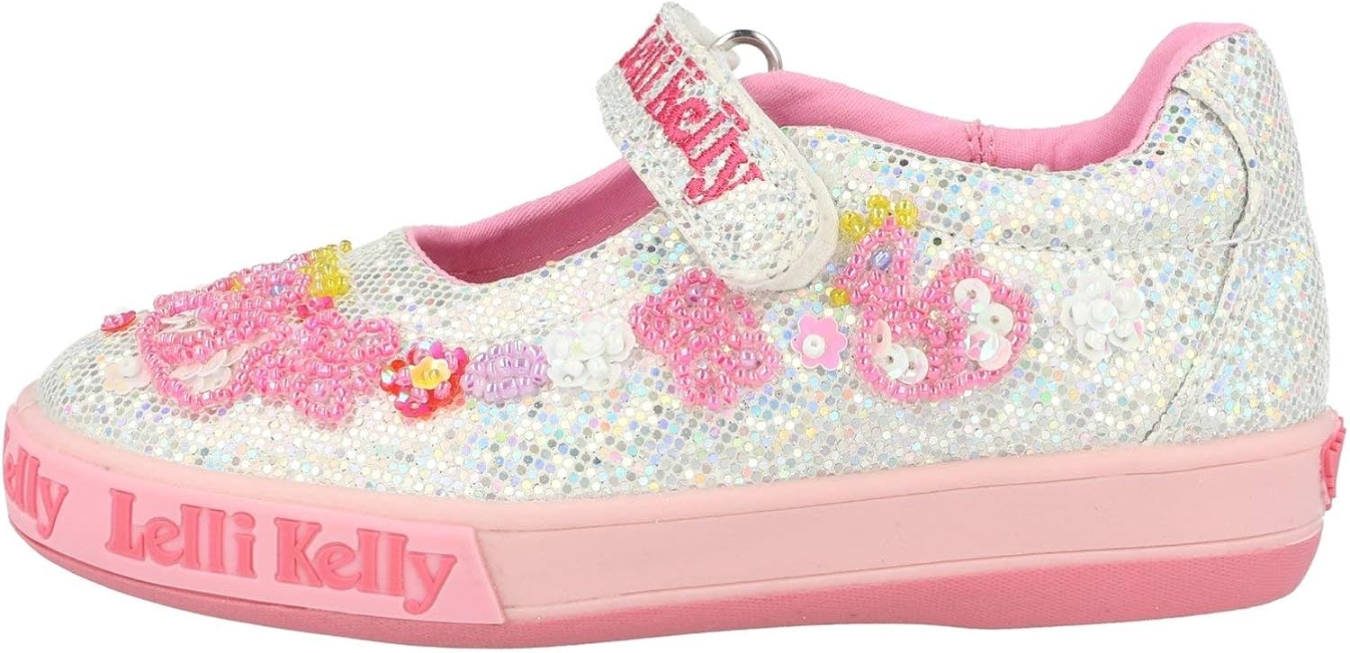 silver glitter dolly shoes