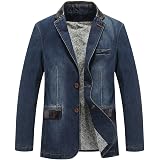 Washed Denim Suit Jacket 