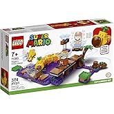 LEGO Super Mario Wiggler’s Poison Swamp Expansion Set 71383 Building Kit; Unique Gift Toy Playset for Creative Kids, New 2021 (374 Pieces)