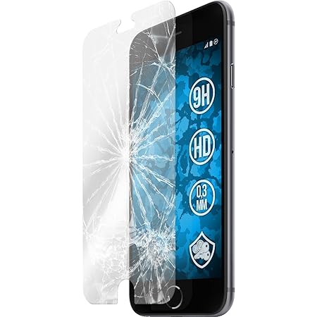 2 x Glas-Folie klar für Apple iPhone 6s / 6 PhoneNatic Panzerglas für iPhone 6s / 6