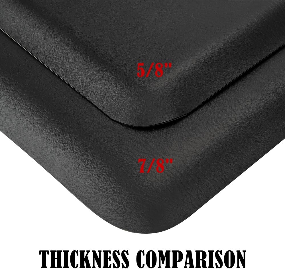 Mefeir 3' x 5' - 7/8'' Thick Salon Anti Fatigue Mat for Hair Stylist, Rectangle Comfort Barber Shop Beauty Floor Mats Under Styling Chair: Kitchen & Dining