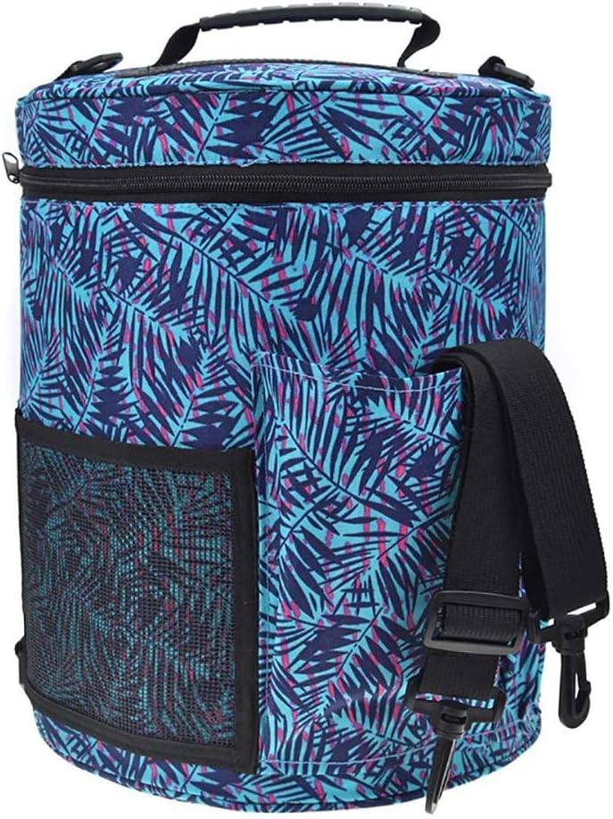 Large Knitting Bag for Yarn Storage, Portable Crochet Yarn Ball Holder, Knitting Tote Organizer Bag for Storage Knitting Accessories and Crochet Hooks #3989