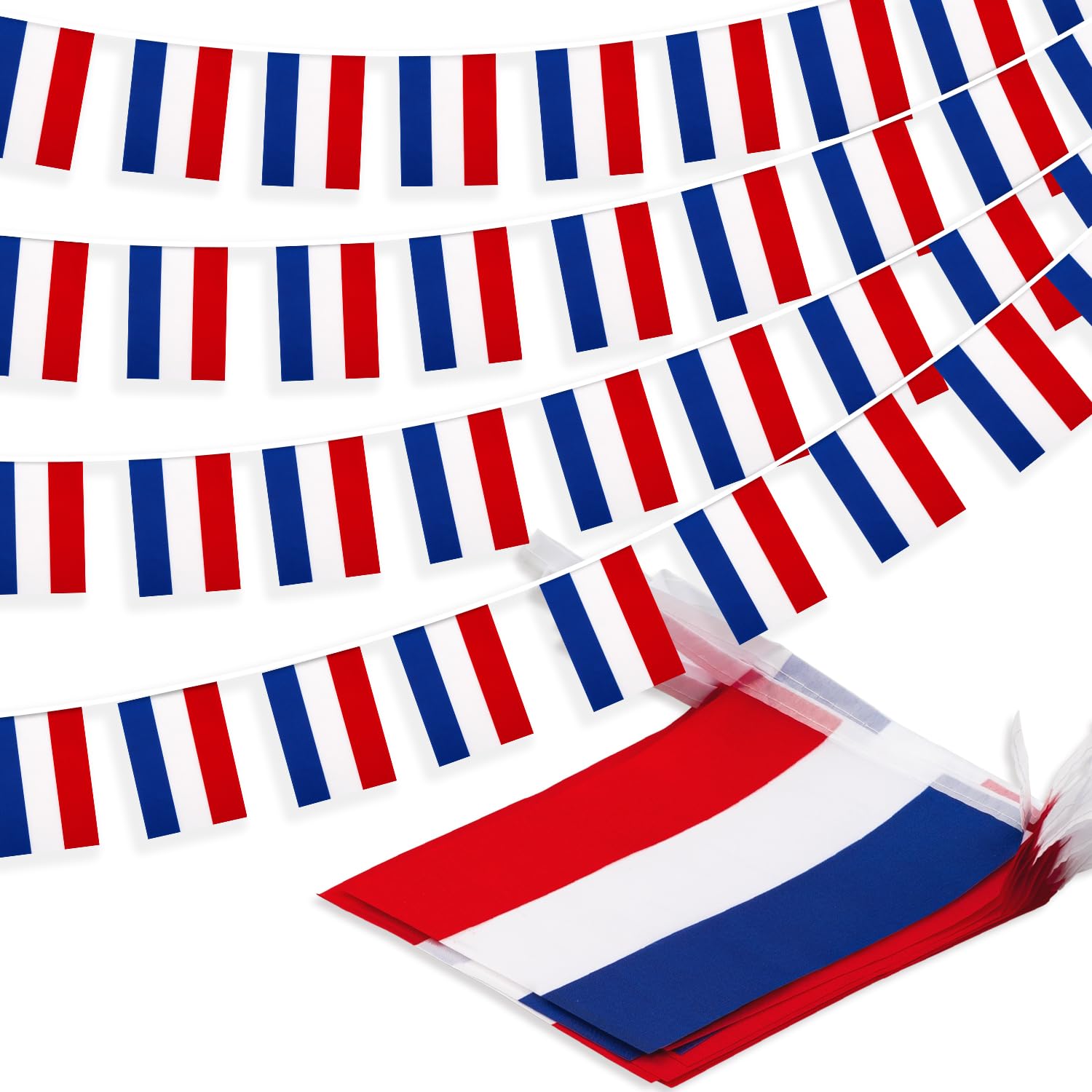 Netherlands Dutch String Flag Pennant Banner, Small