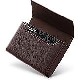 VULKIT Business Card Holders Large Capacity for 30-40 Business Cards with RFID Blocking Magnetic Closure