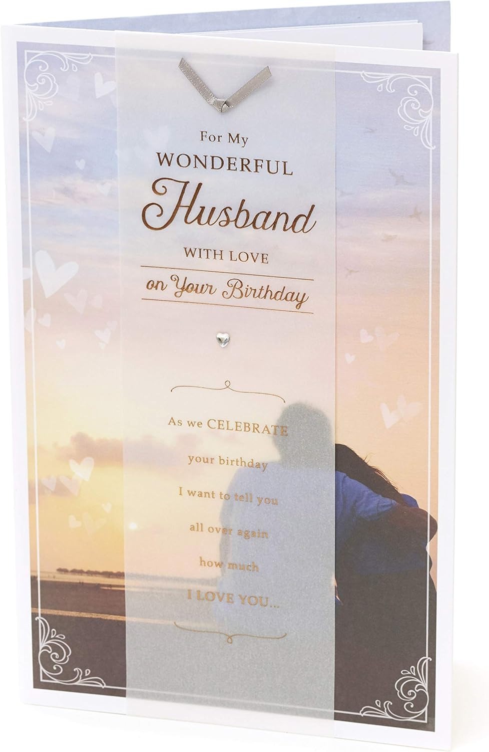 UK Greetings Husband Birthday Card With Envelope - Special Design, White, 165 mm x 254 mm - Image 5