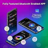 Mexllex 20m LED Strip Lights with Remote Bluetooth RGB Music Sync Timing view 3