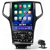 12.1" Car Radio Stereo Upgrade for Grand Cherokee 2014-2022,Wireless CarPlay Android Auto,Android 13 Head Unit with WiFi SWC GPS 1080P Backup Camera 4+64GB