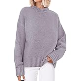 PRETTYGARDEN Womens Sweaters Spring 2026 Trendy Casual Crewneck Long Sleeve Cozy Knit Pullover Sweater Tops Fashion Clothing