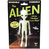 Amazon.com: Off the Wall Toys Alien Glow-in-The-Dark UFO Space Ship and ...
