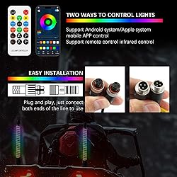 DREAMIZER 2PCS 1FT Upgrated Led Whip Lights for UTV