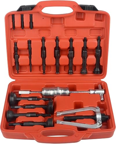 DAYUAN Blind Hole Collet Bearing Puller Set 16 pcs Inner Bearing Extractor Kit