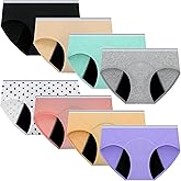 Musort Teen Girls Period Underwear Leakproof Panties Menstrual Panty Cotton Kids Protective Briefs