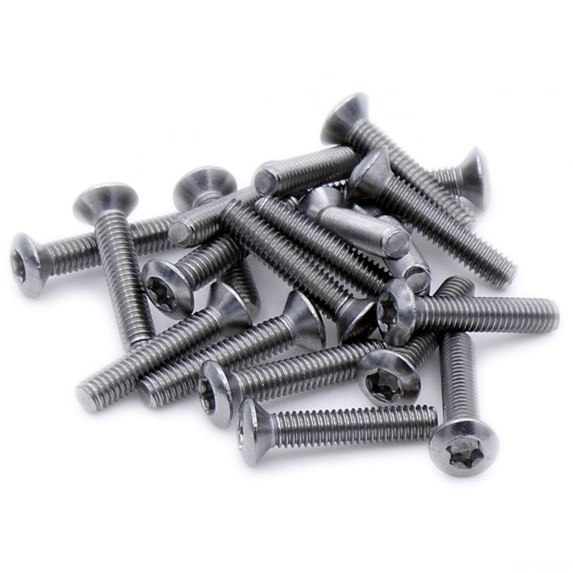 M4 (4mm x 50mm) TX Socket Raised Countersunk Machine Screw (Bolt) - Stainless Steel (A2) (Pack of 20)