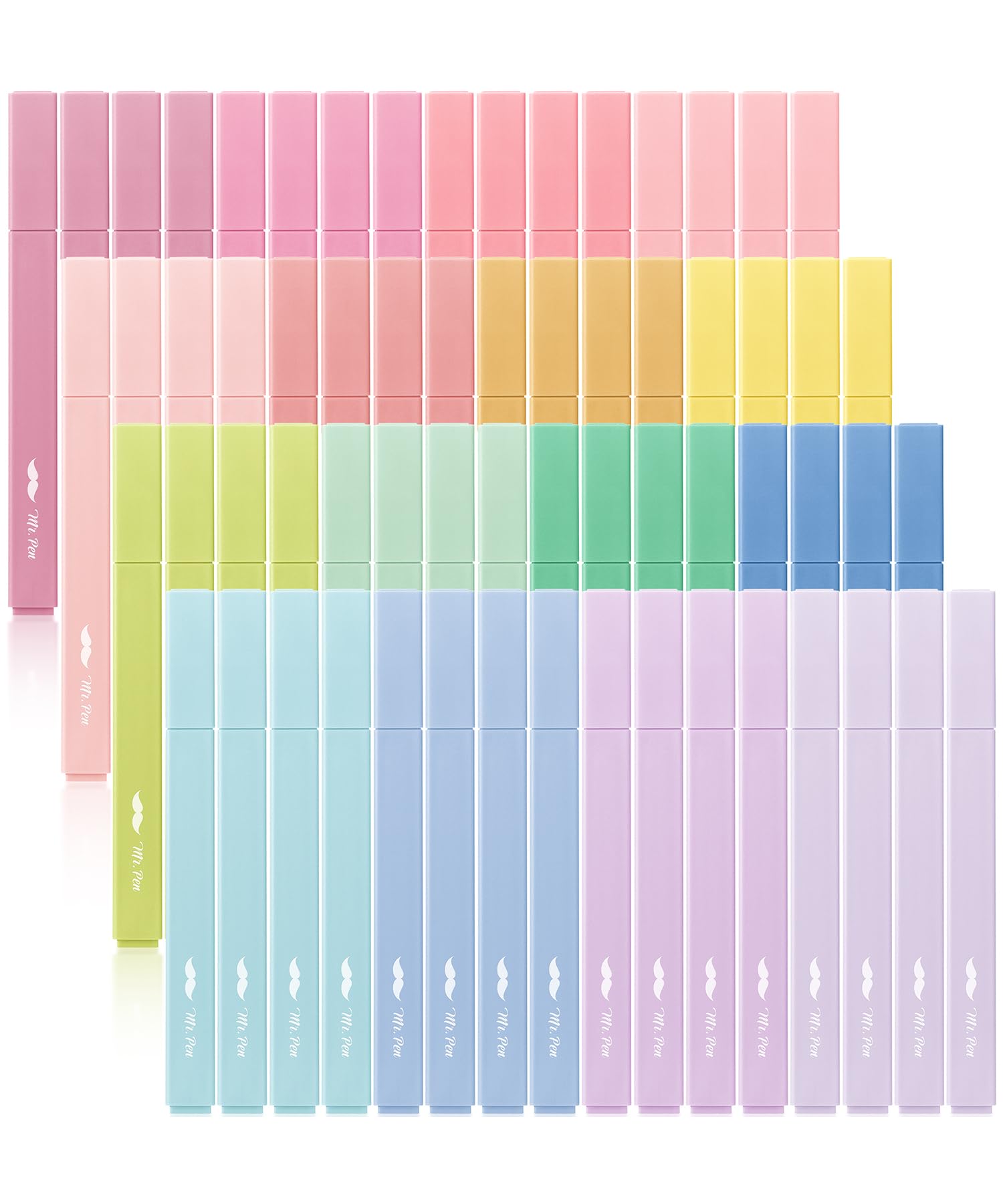 Photo 1 of Mr. Pen- Aesthetic Highlighters, 64 Pack, Chisel Tip, Pastel Colors, Bulk Cute Highlighters Assorted Colors, Back to School Supplies