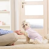 FEimaX Dog Surgery Recovery Suit Pink M - Postoperative Bodysuit for Pets view 7