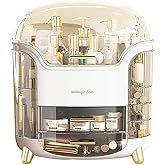Omeily Upgrade Large Makeup Organizer Countertop Vanity Organizer Cosmetic Organizer Makeup Storage Box Bathroom Counter Organizer Perfume Skincare Organizers Gift Women Clear Design Easy Visibility