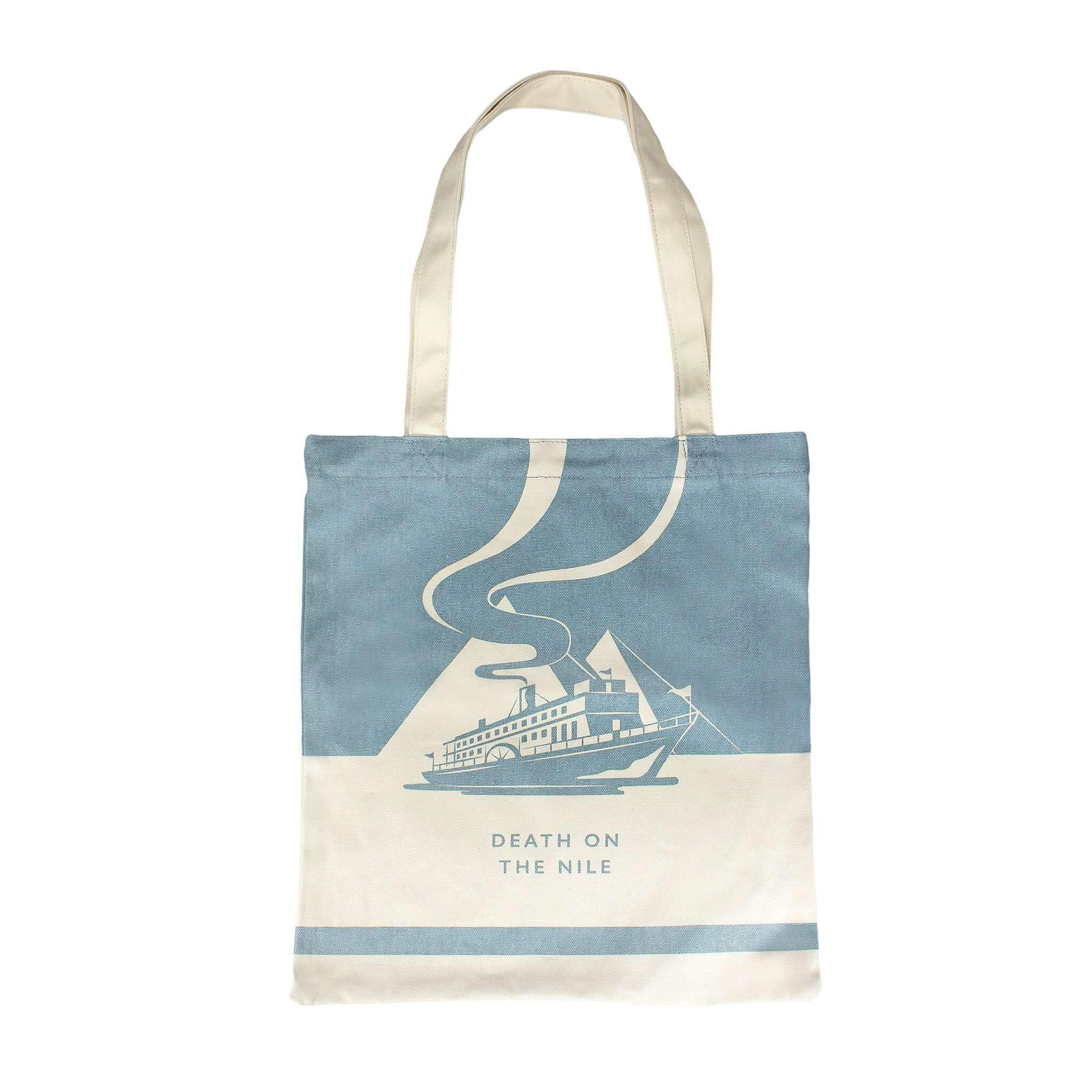 Half Moon Bay Death On the Nile Canvas Tote Bag | Canvas Tote Bags For Women & Book Lover Gifts | Women's Shopping Bag & Agatha Christie Gifts