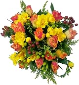 Clare Florist Rose and Freesia Fresh Flower Bouquet UK Delivery view 2