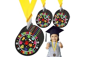 Blueweenly 48 Pcs Graduation Medal for Kids Award Medals with Neck Ribbon Graduation Gifts Bulk for Students Party Favors Supplies - 2 Inch