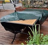 PATIO PLUS Garden Furniture Cover Rectangular 180x120x70cm Green Waterproof view 7