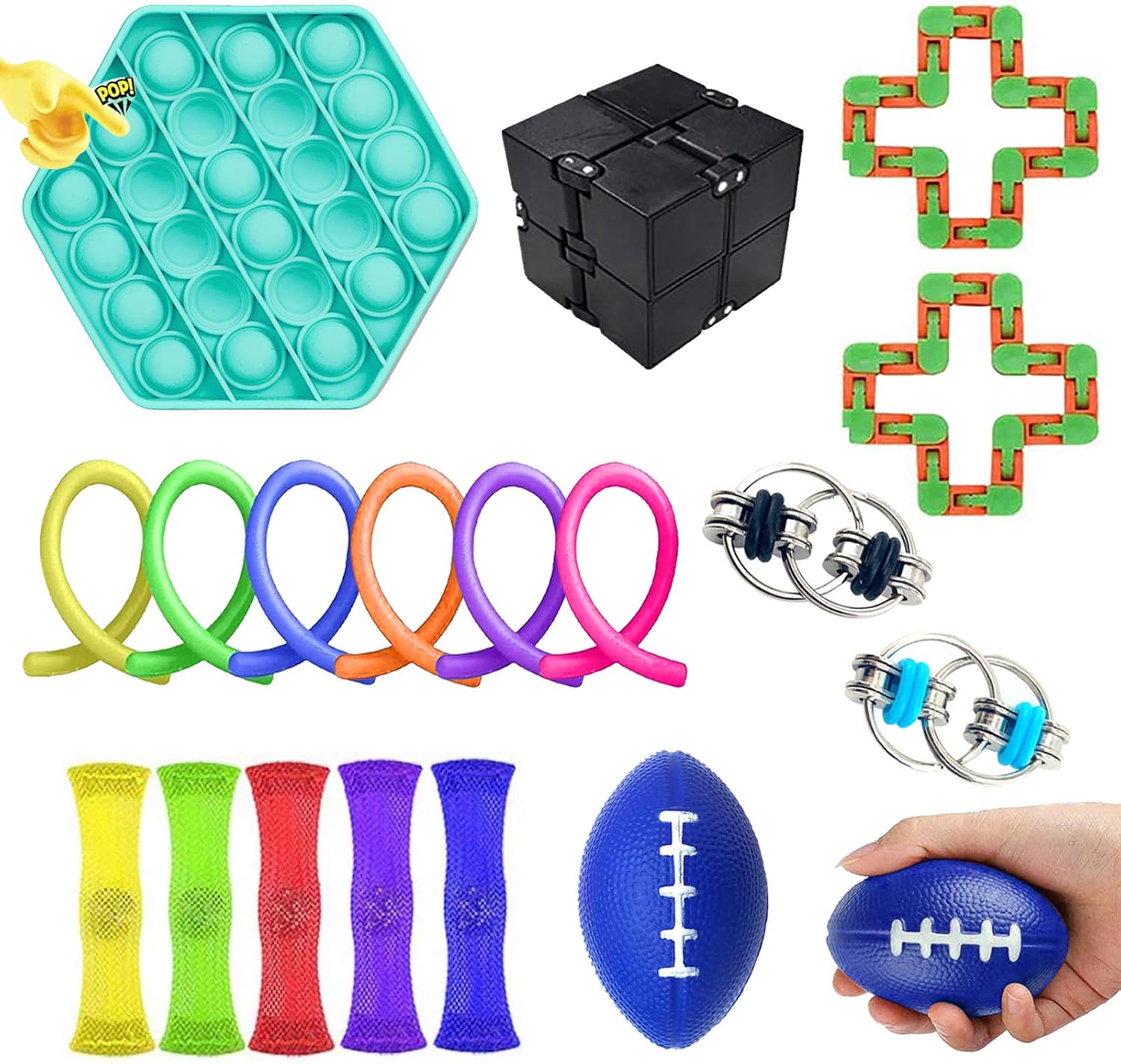 Fidget Toys Set,Sensory Toys Set,Stress Relief Toys and Anxiety Toys