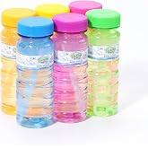 novelinks Bubble Bottle Bulk, Bubble Toy Set for Kids(6 Pack 4oz) | Mini Bubble Wands, Colorful Bubble Solution Refill, Outdoor Play &amp; Summer Activities, Birthday Goody Bag for Kids