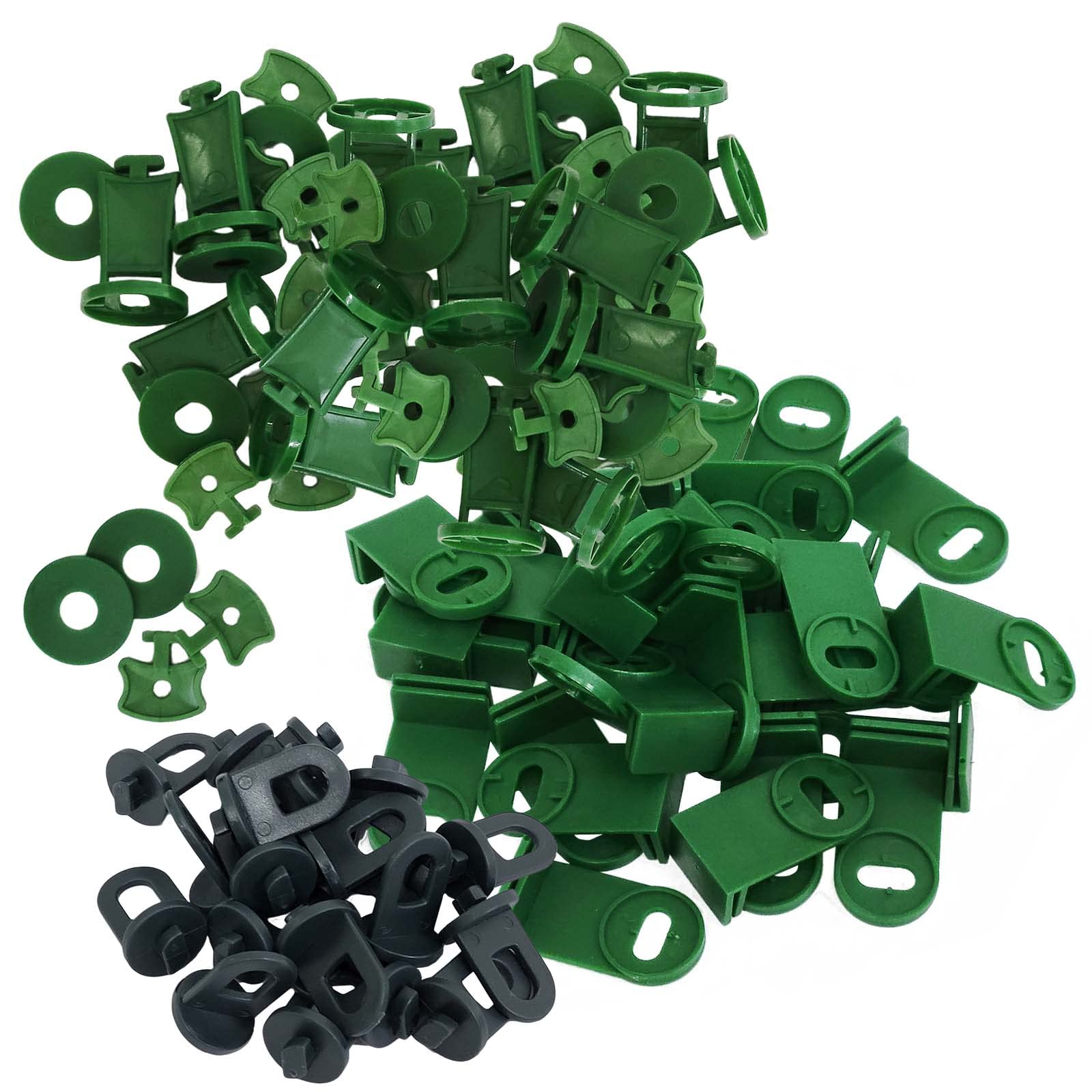 Young Wolf 50 Full Sets Greenhouse Support Clip,for Bubble Wrap Sunshade Net Insulation Shading Winter Summer