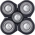 Roziapro Replacement Shaver Head Blade Cutters 5D Floating Shaving Waterproof Electric Razor (Gray)