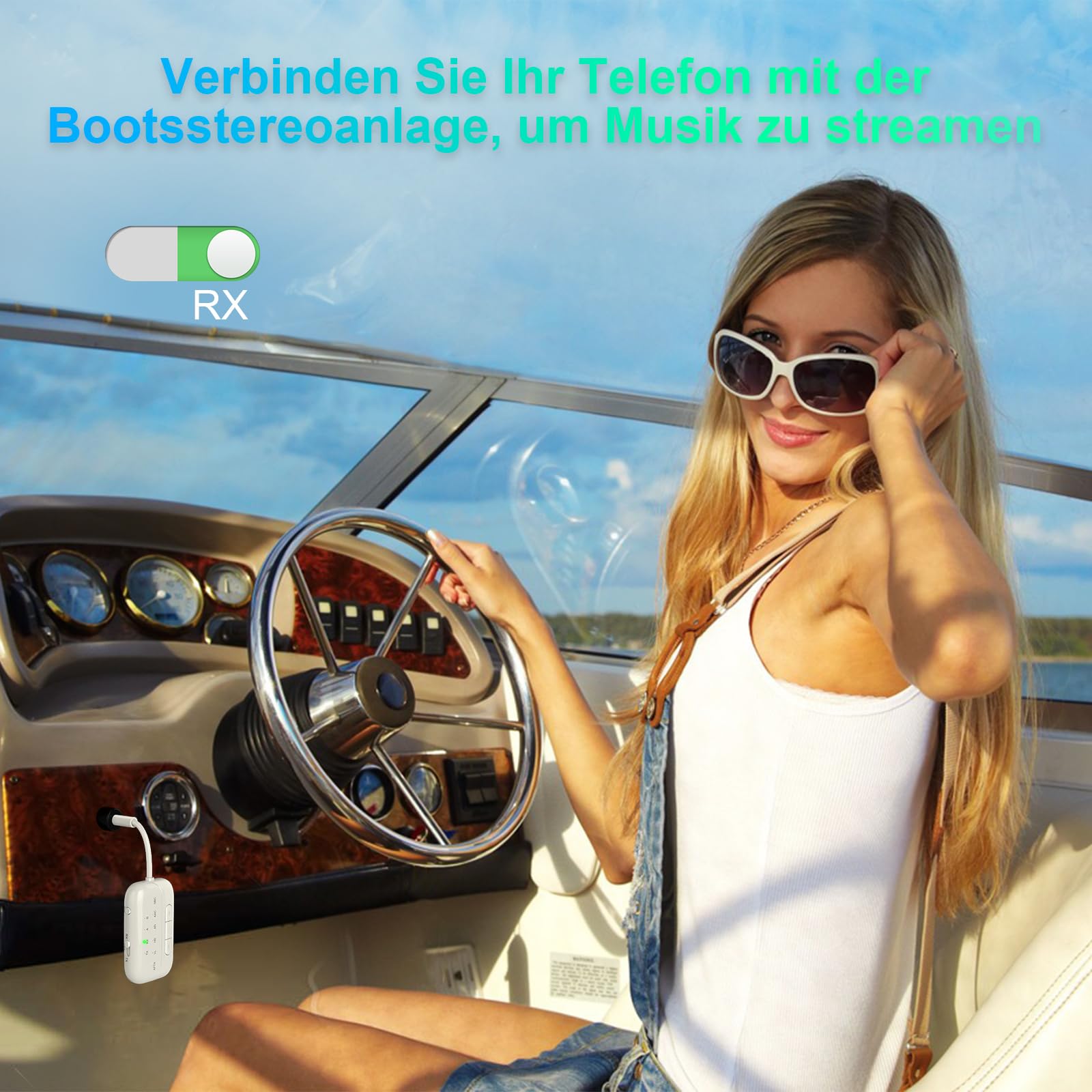 SONRU Bluetooth Transmitter 5.3 Airfly Adapter Flugzeug Gadgets, 2 in 1 Bluetooth Sender Empfänger Aux Klinke 3.5 Audio Adapter für 2 Kopfhörer/TV/Lautsprecher/Home Stereoanlage/Autoradio 5