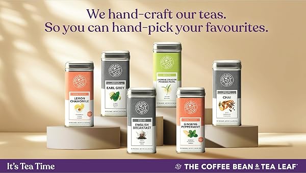 THE COFFEE BEAN & TEA LEAF, TEA, HAND-PICKED LEMON CHAMOMILE, WHOLE LEAF TEA BAGS, 20CT
