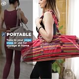 Yoga-Mad Deluxe Yoga Kit Bag Pink Large 62cm x 23cm x 21cm Mat Carrier view 3
