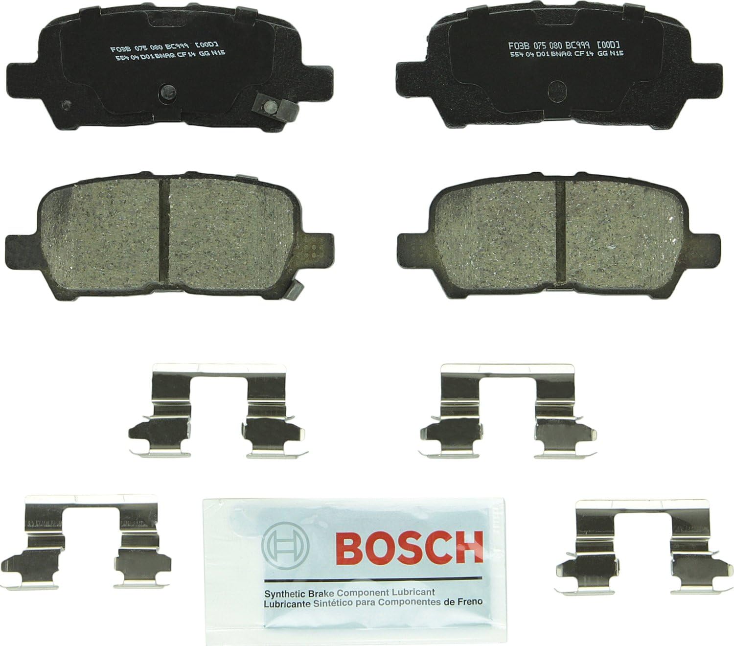 Amazon Com Bosch Bc999 Quietcast Premium Ceramic Disc Brake Pad