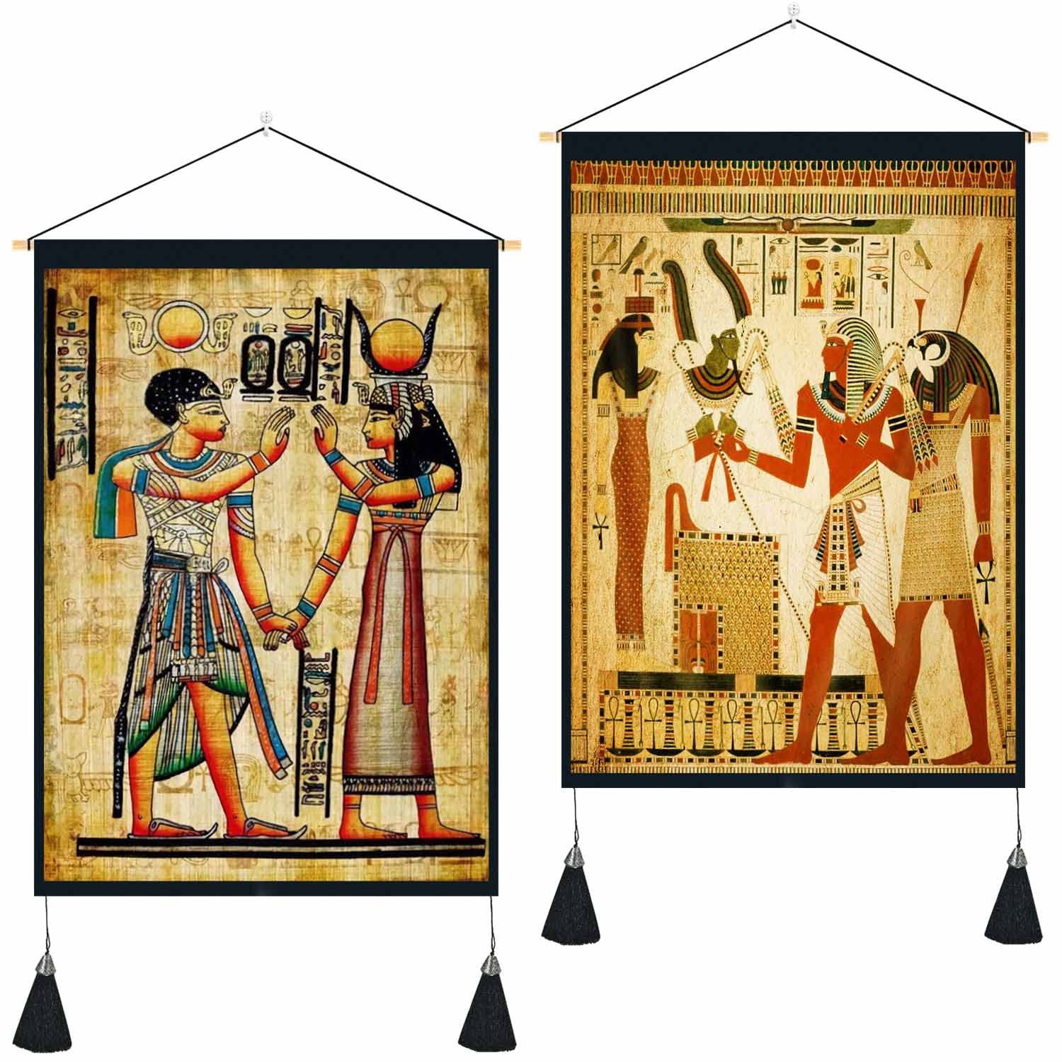Personalised Egyptian Ankh Tapestry Egypt Hieroglyphs Pattern LT15 main image 1