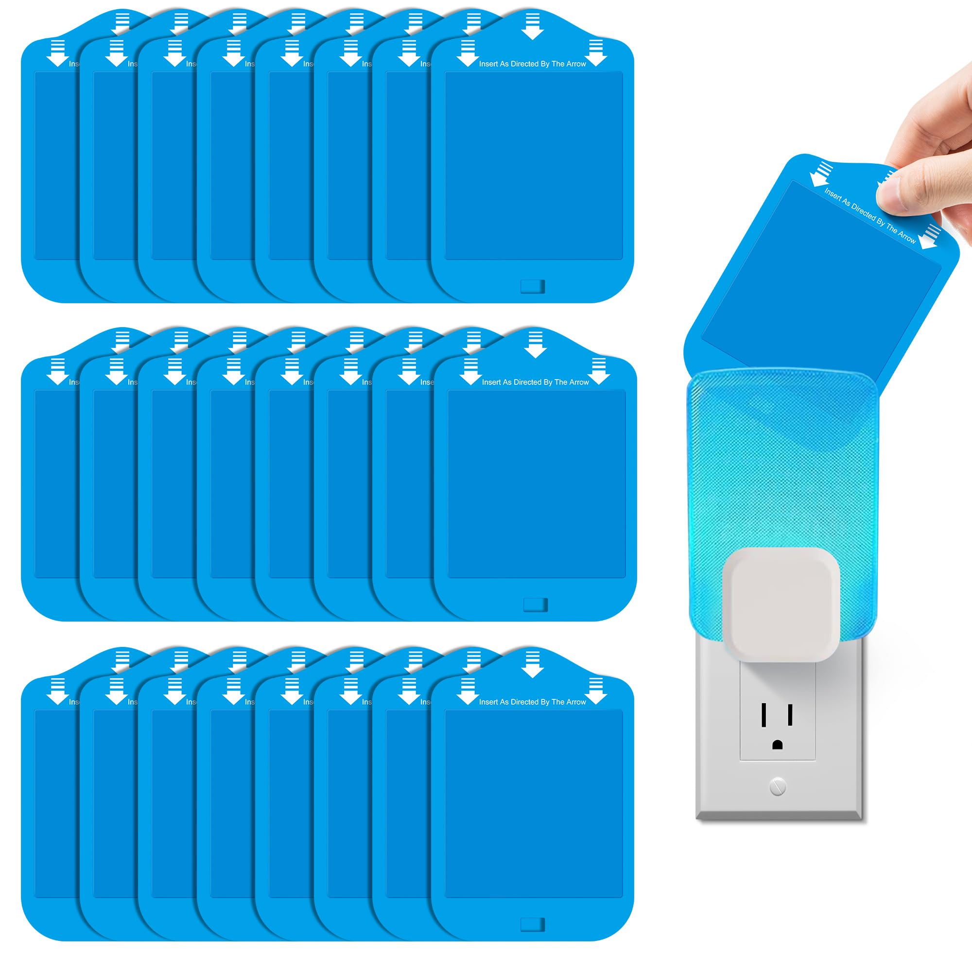 Photo 1 of Qualirey 25 Pack Fly Trap Refill Cartridges Compatible with Raid/STEM/Wondercide Flying Insect Traps, Light Trap Refills Strong Glue Card for Fly Insect Bug Mosquito Gnat Traps Indoor