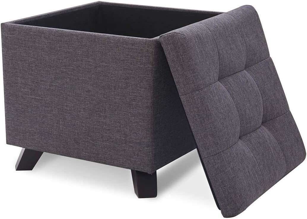 NOBRAND Pouf Hocker mit Stauraum Sitzhocker Sofa Couch Puff Hocker