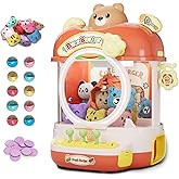 Joyfox Claw Machine for Kids, Cute Vending Machine for Age 5+, Bear Fun Toy with Prizes Plush and Capsule Inside for Girls, Birthday Party Gifts Provides Hours of Fun for Kids