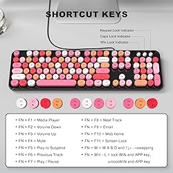 MOFII Computer Keyboards Wired, Plug Play USB Full