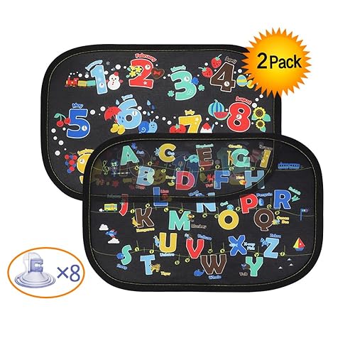 JELLYBABABABY Car Window Shades Blocks UV Rays Covers Rear Side