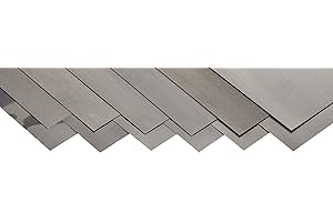 SMALL PARTS Precision Brand Carbon Steel 1008 Shim Stock Assortment, Full Hard Temper, AISI 1008/AISI 1010, ASTM A109 for Chemistry, 0.001", 0.0015", 0.002", 0.003", 0.004", 0.005", 0.006", 0.007", 0.008", 0.010", 0.012",/0.015" Thick, 6" Width, 18" Length (Pack of 12)